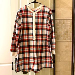Old Navy Fleece/ Flannel Button Down Pajama Romper